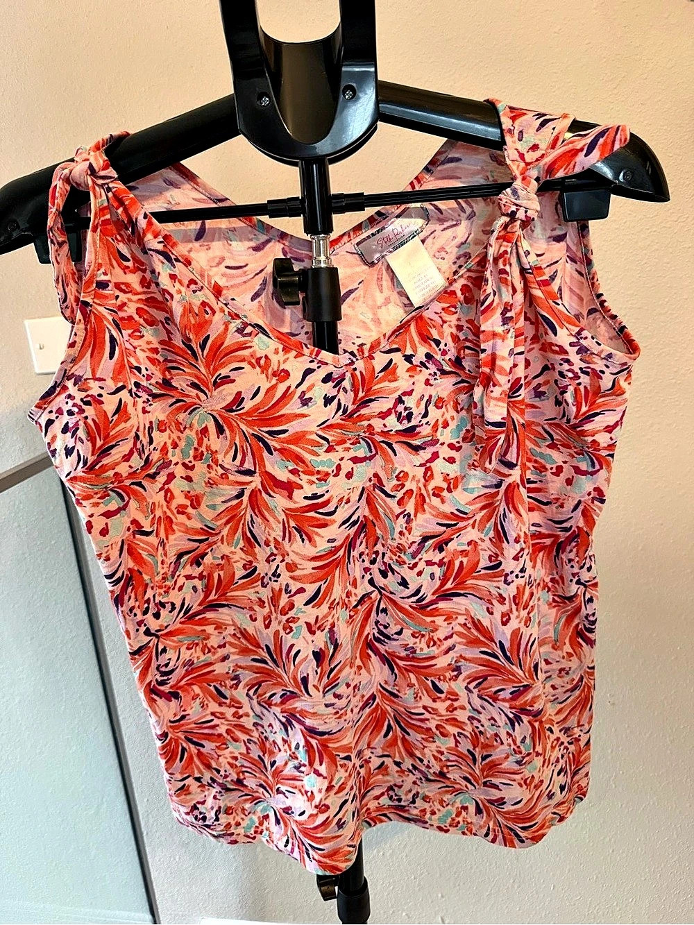 Stella Parker Abstract Print Tank Top